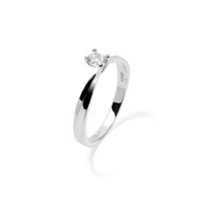 Ring Amen Woman Diamonds in Silver Zircone ANSOVABB40-16 - ANSOVABB40-16